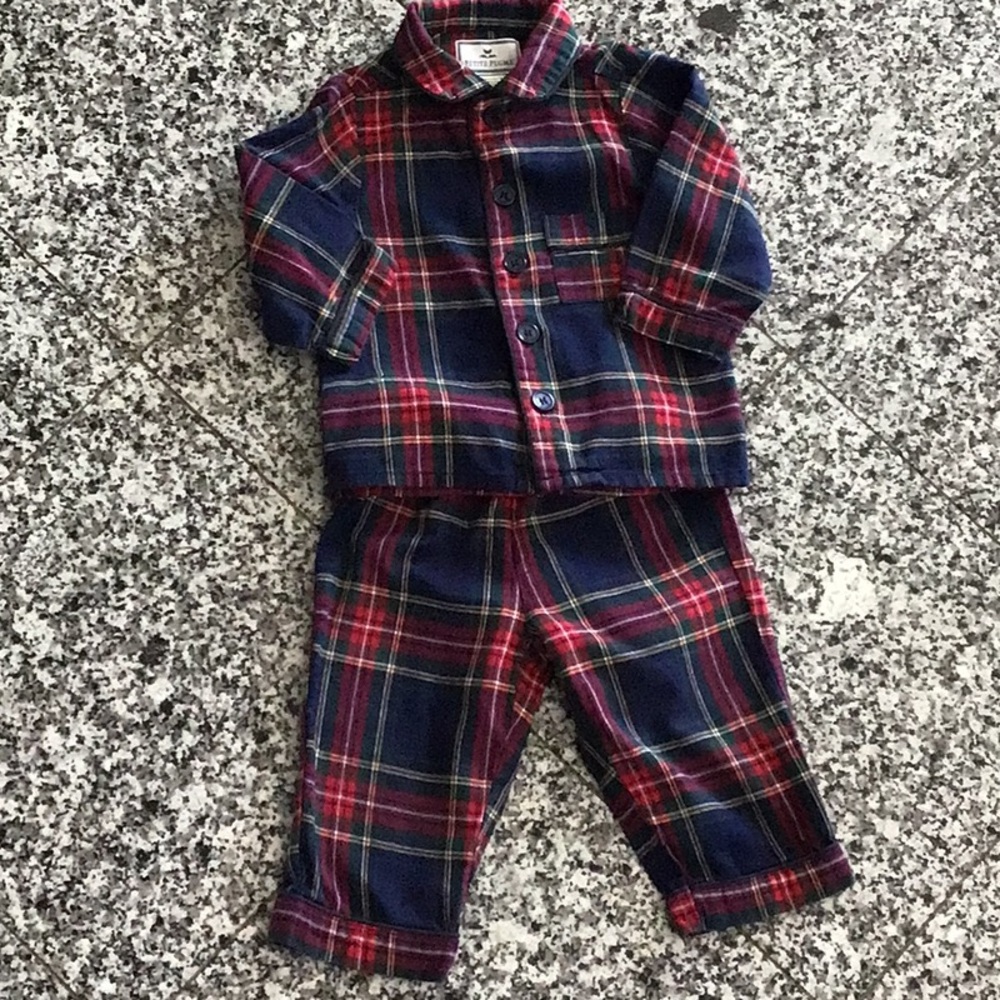Petite Plume kids plaid pajama set